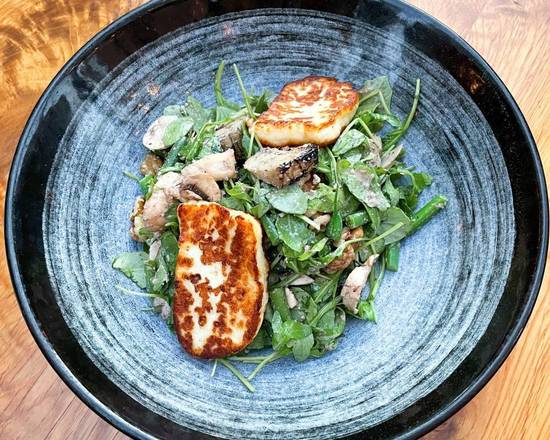 Order Grilled Halloumi Cheese & Artichoke Heart Salad  food online from Miriam Restaurant store, New York on bringmethat.com