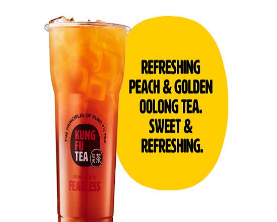 Order Peach Oolong Tea Punch food online from Kung Fu Tea store, St. Petersburg on bringmethat.com