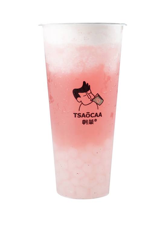 Order Lychee Green Tea w. CPJ & Foam food online from Tsaocaa store, Philadelphia on bringmethat.com