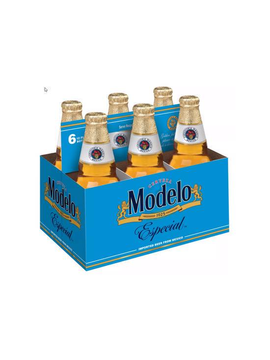 Order Modelo 6pk 12 OZ Bottle (4.4 % ABV) food online from Chevron Extramile store, W Sacramento on bringmethat.com