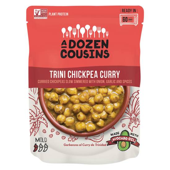 Order A Dozen Cousins Trini Chickpea Curry 10oz food online from Everyday Needs by Gopuff store, St. Petersburg on bringmethat.com