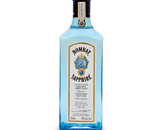 Order Bombay Sapphire London Dry Gin 750ml (47%  ABV) food online from Richmond Food Center store, Richmond on bringmethat.com