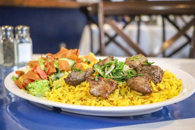Order Beef Kabab lunch food online from Simply Mediterranean store, Tulare on bringmethat.com