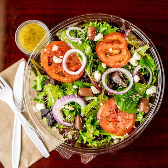 Order Chic Greek Loaded Salad food online from Hoss Loaded Burgers store, Nolensville on bringmethat.com