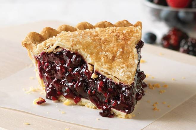 Order Triple Berry Pie Slice food online from Village Inn - Hillsborough store, Tampa on bringmethat.com