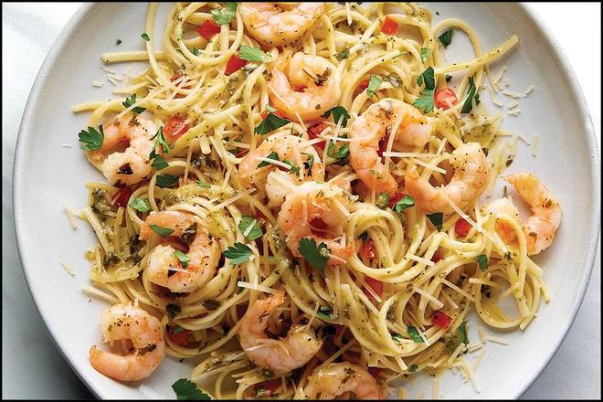 Order Shrimp Scampi Linguine food online from Corner Bakery store, Brandon on bringmethat.com
