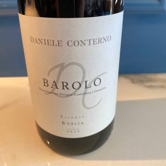 Order 2012 Daniele Conterno  "Bussia" Barolo (Nebbiolo)- Garanita, Italy  food online from Resolute Wine Shop store, San Francisco on bringmethat.com