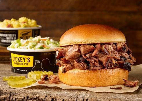 Order Brisket Classic Sandwich Plate food online from Dickey Barbecue Pit store, Orlando on bringmethat.com