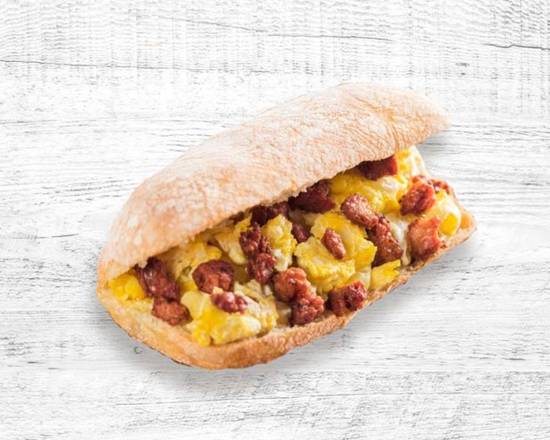 Order Huevo Y Chorizo Sandwich food online from Noches De Colombia store, Fairview on bringmethat.com