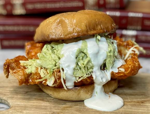 Order Buffalo Chicken Burger food online from Tulsa Bowls & Breads store, Tulsa on bringmethat.com