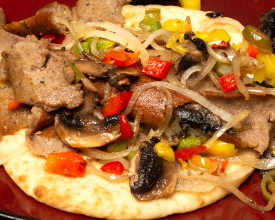 Order Super Mega Gyro Sandwich food online from La La Gyros store, Tampa on bringmethat.com