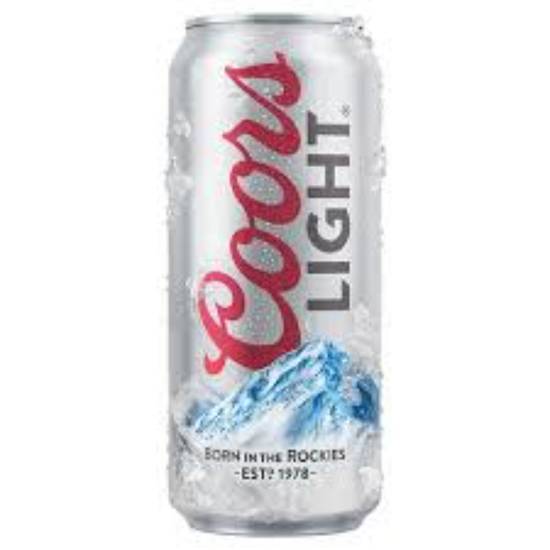 Order COORS LIGHT 16oz CAN  food online from Duke Liquor & Jr. Market store, Los Angeles on bringmethat.com