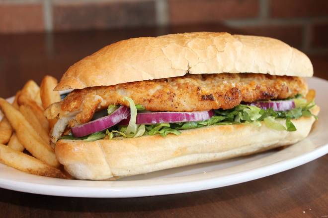 Order Parmesan Walleye Sandwich food online from Green Mill store, Lakeville on bringmethat.com