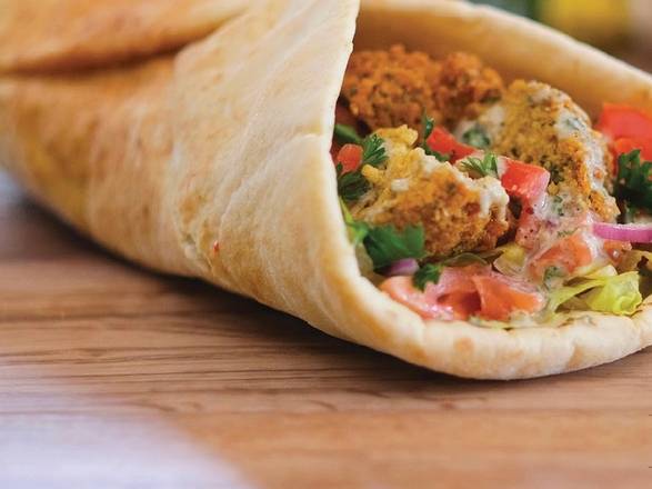 Order # 14 Falafel Wrap food online from Zest Grill House store, Sun Valley on bringmethat.com