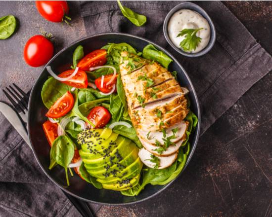 Order Grilled Chicken Salad food online from Penny Chicken Tenders store, White Oak on bringmethat.com