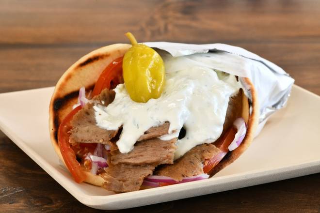 Order Traditional Gyro - Chicken food online from The Great Greek Mediterranean Grill store, Westminster on bringmethat.com