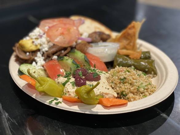 Order Gyros King Greek Combo Plate  food online from The Gyros King Edgewater store, Edgewater on bringmethat.com