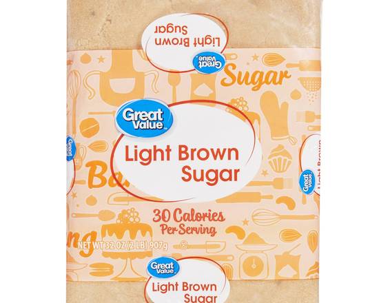 Order Great Value Light Brown Sugar 2LB food online from Fresko Market store, Miami on bringmethat.com