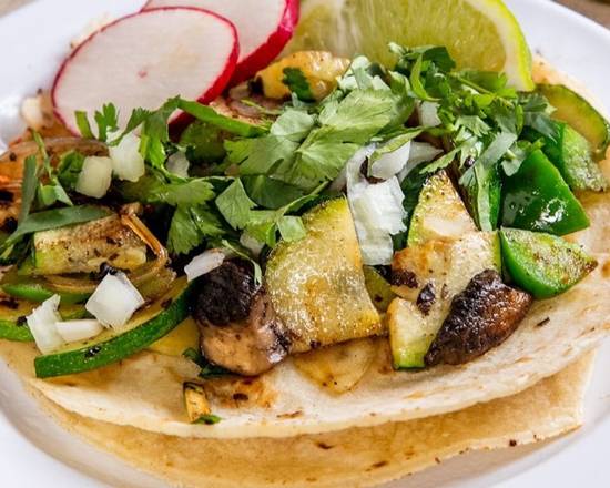 Order Veggie Taco (order of 3) food online from Homemade Taqueria store, New York on bringmethat.com