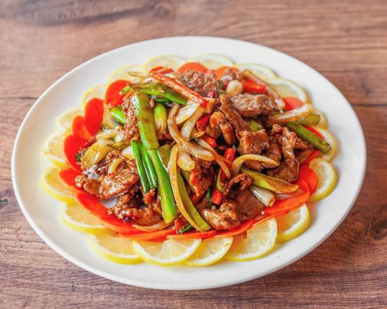 Order Mongolian Beef food online from Champagne Restaurant store, San Mateo on bringmethat.com