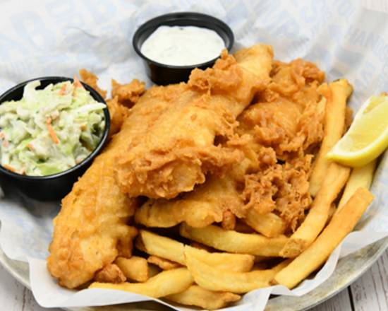 Order Fish & Chips food online from Joe's Crab Shack store, Corpus Christi on bringmethat.com