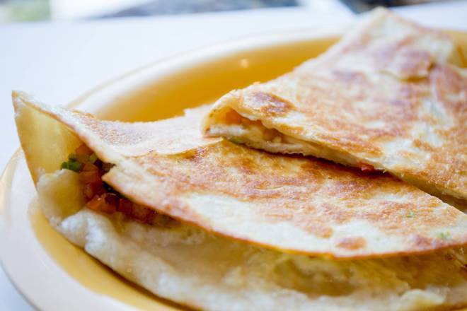 Order Regular Flour Quesadilla food online from La Victoria Taqueria store, San Jose on bringmethat.com