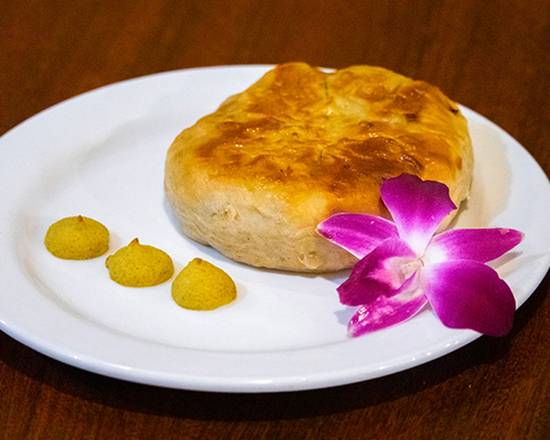 Order large potato knish plus dusseldorf mustard food online from Bagel King store, Casselberry on bringmethat.com