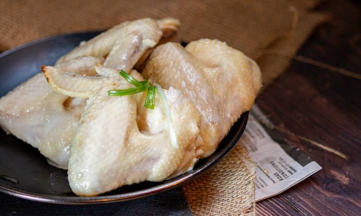 Order Hainan Wings (5pc) (GF) food online from Chicken Meets Rice store, Fremont on bringmethat.com