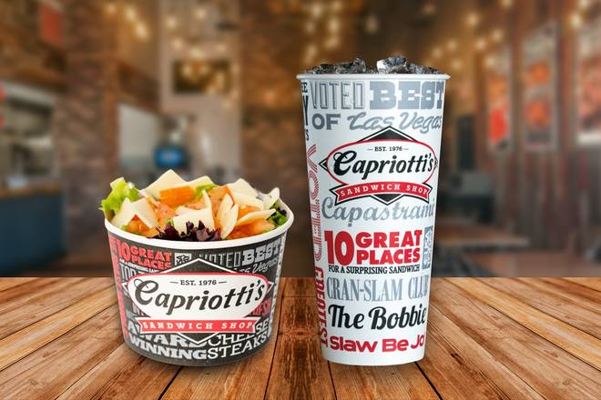 Order Combo Side Salad & Medium Fountain Drink food online from Capriotti store, Grand Rapids on bringmethat.com