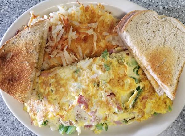 Order Western Omelette food online from Fleetwood diner store, Ann Arbor on bringmethat.com