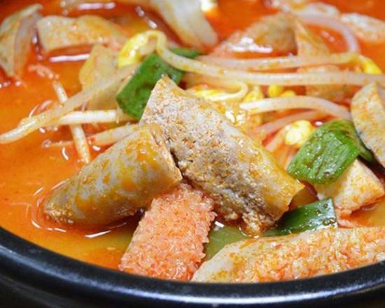 Order Gop Chang Jigae/Spicy Beef Intestine Stew food online from Gangnam Korean Restaurant store, Jacksonville on bringmethat.com