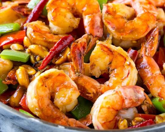 Order Kung Pao Shrimp food online from China A Go Go store, Las Vegas on bringmethat.com