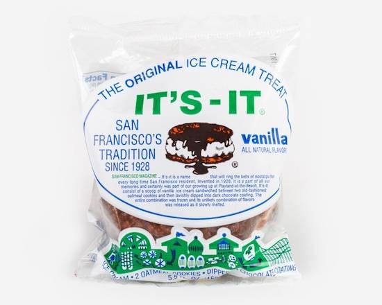 Order It's-It Vanilla 5.5oz  food online from George's Market store, San Francisco on bringmethat.com