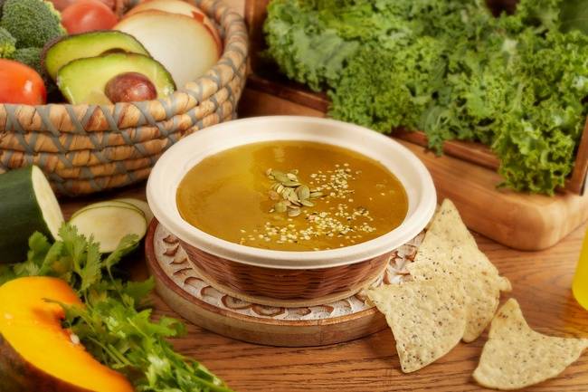 Order Vital Green Cream Soup food online from Roots Juice Bar store, Miami on bringmethat.com