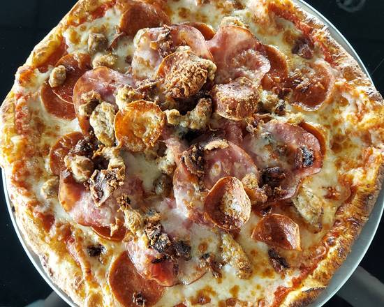 Order Meat Lovers Pizza food online from Italia Pizza Kitchen store, Cypress on bringmethat.com