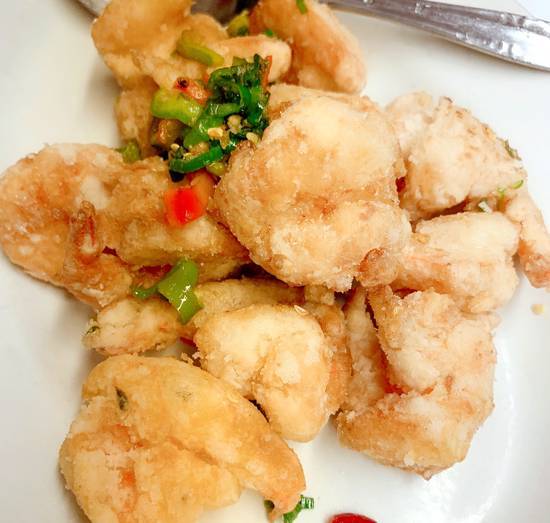 Order Salt Baked Jumbo Shrimp food online from Shiao Lan Kung Restaurant store, Philadelphia on bringmethat.com