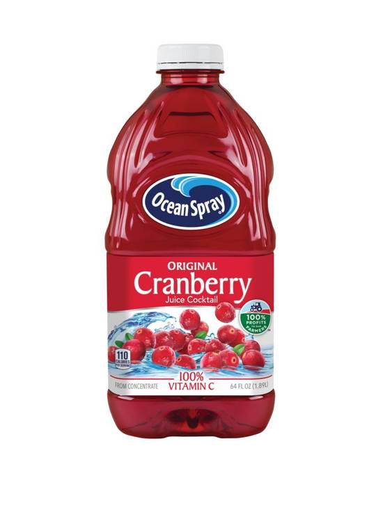 Order Ocean Spray 100% Cranberry Juice Cocktail, 64 OZ food online from Cvs store, MARTINEZ on bringmethat.com