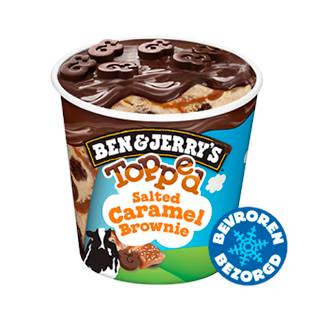 Ben & Jerry's Pint Topped Salted Caramel Brownie 465ml