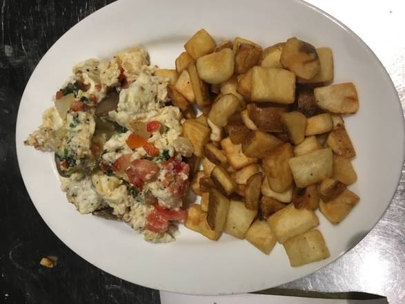 Order Spinach, Veggie, and Egg White Scrambler food online from Legacy Kitchen Craft Tavern store, New Orleans on bringmethat.com