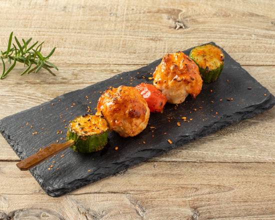 鮭魚干貝海鮮丸串 Salmon Balls Skewer