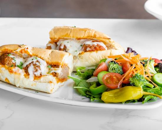Order Meatball Hero food online from Greco's New York Pizzeria store, Los Angeles on bringmethat.com