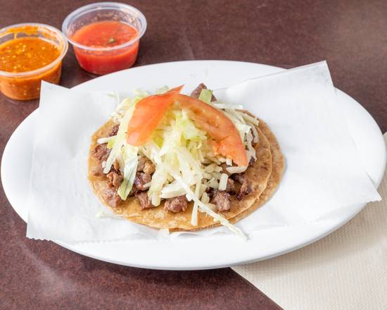 Order Grilled Steak Taco food online from Los Burritos Tapatios store, Naperville on bringmethat.com