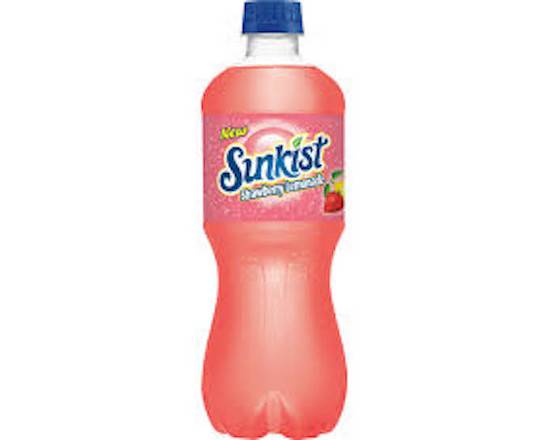 Order Sunkist Strawberry lemonade 20oz food online from George's Market store, San Francisco on bringmethat.com