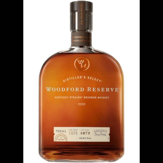 Order Woodford Reserve 750ml 42.2%ABV  food online from Princess Liquors store, Port Saint Lucie on bringmethat.com