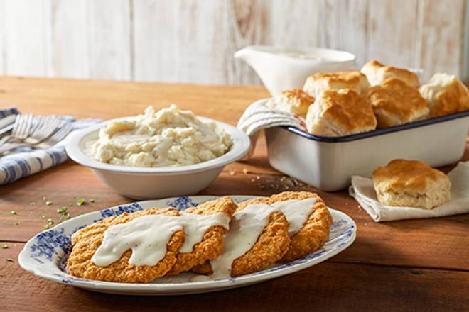 Order Country-Fried Steak Family Meal  food online from Bob Evans - Jacksonville #420 store, Jacksonville on bringmethat.com