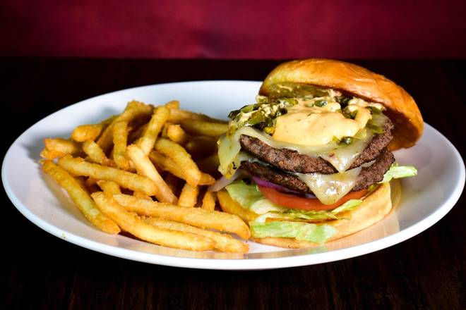 Order Hot Habanero Burger food online from Aspen Creek Grill store, Noblesville on bringmethat.com