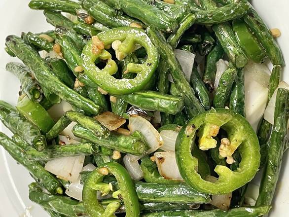 Order Salt & pepper string beans food online from Lee's BBQ + Boba store, Cudahy on bringmethat.com