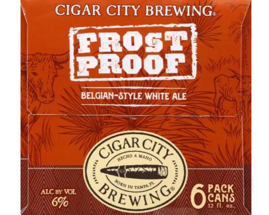 Order  CITY FROST PROOF 6 PACK CANS IPA 6% ABV food online from Princess Liquors store, Port Saint Lucie on bringmethat.com