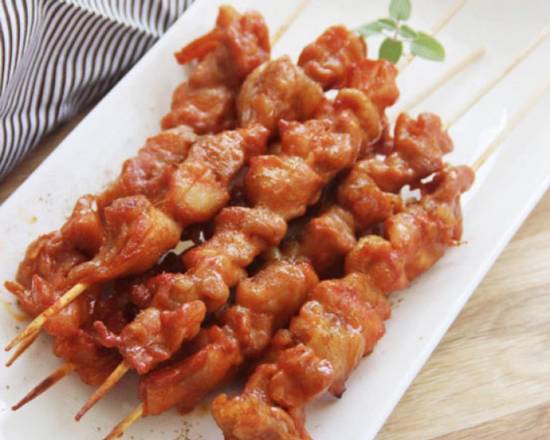 Order Grilled Chicken Kebab (4 Each)烤鸡肉串 food online from Green China Grill store, San Diego on bringmethat.com