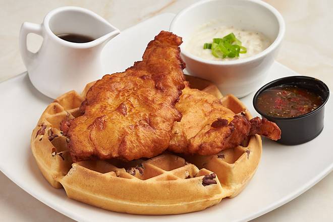 Order Pickle-Brined Fried Chicken & Waffles food online from Silver Diner store, Falls Church on bringmethat.com